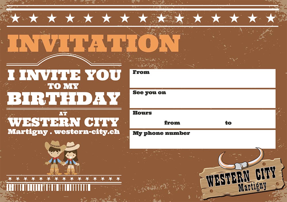 Western City birthday card