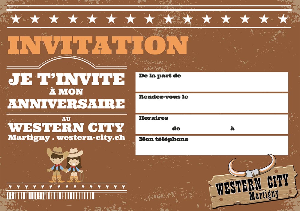 Western City carte d'anniversaire